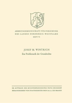 Zur Problematik der Grundrechte (eBook, PDF) - Wintrich, Josef M.