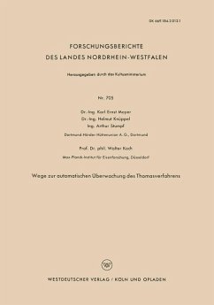 Cover Wege zur automatischen Überwachung des Thomasverfahrens (eBook, PDF)
