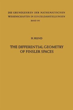 The Differential Geometry of Finsler Spaces (eBook, PDF) - Rund, Hanno