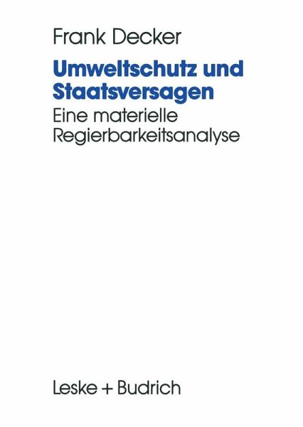 Umweltschutz und Staatsversagen (eBook, PDF)