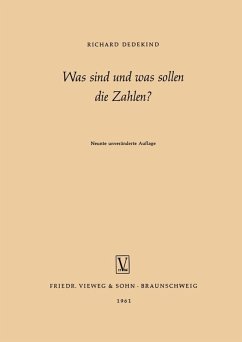 Was sind und was sollen die Zahlen? (eBook, PDF) - Dedekind, Richard