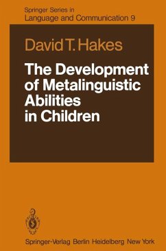 Cover The Development of Metalinguistic Abilities in Children (eBook, PDF)