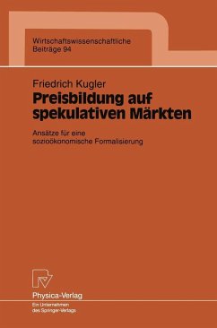 Cover Preisbildung auf spekulativen Märkten (eBook, PDF)