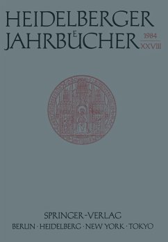 Cover Heidelberger Jahrbücher (eBook, PDF)