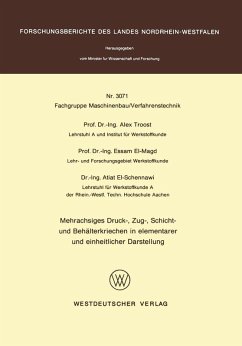 Cover Mehrachsiges Druck-, Zug-, Schicht- und Behälterkriechen in elementarer und einheitlicher Darstellung (eBook, PDF)