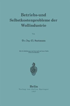 Cover Betriebs- und Selbstkostenprobleme der Wollindustrie (eBook, PDF)