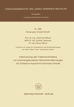Cover Untersuchung des Traktionsverhaltens von schienengebundenen Nahverkehrsfahrzeugen mit Drehstrom-Asynchron-Fahrmotor-Antrieb (eBook, PDF)