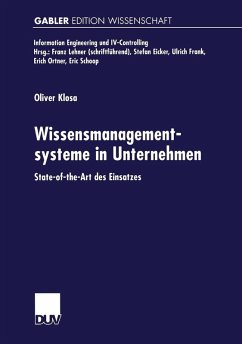 Wissensmanagementsysteme in Unternehmen (eBook, PDF) - Klosa, Oliver