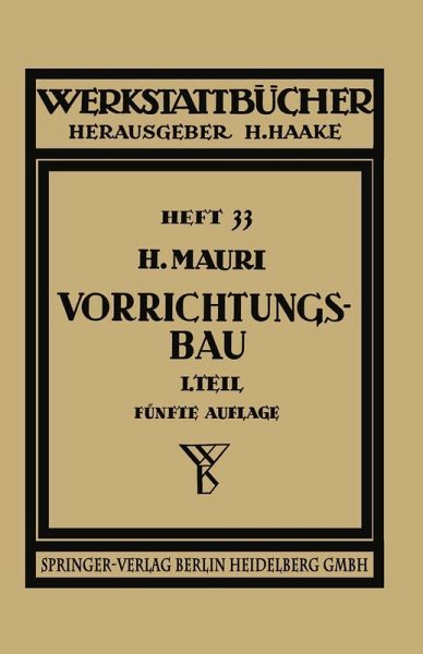 Der Vorrichtungsbau (eBook, PDF)