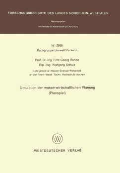 Cover Simulation der wasserwirtschaftlichen Planung (Planspiel) (eBook, PDF)