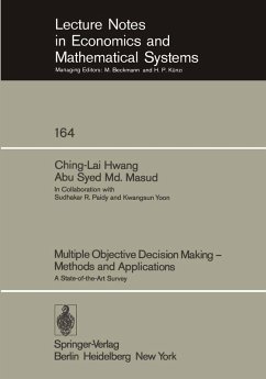 Multiple Objective Decision Making - Methods and Applications (eBook, PDF) - Hwang, C. -L.; Masud, A. S. M.
