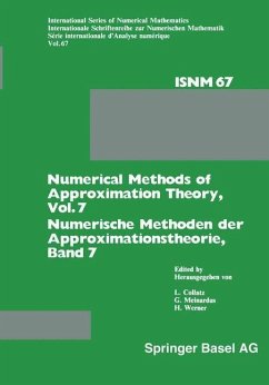 Numerical Methods of Approximation Theory, Vol. 7 / Numerische Methoden der Approximationstheorie, Band 7 (eBook, PDF) - Collatz, L.; Meinardus, G.; Werner, H.