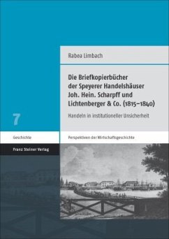 Cover Die Briefkopierbücher der Speyerer Handelshäuser Joh. Hein. Scharpff und Lichtenberger & Co. (1815-1840)