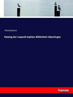 Cover Katalog der Leopold Sophien Bibliothek Ueberlingen