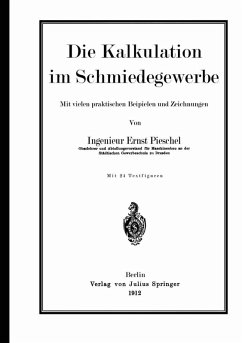 Cover Die Kalkulation im Schmiedegewerbe (eBook, PDF)