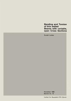 Bending and Torsion of thin walled Beams with variable, open Cross Sections (eBook, PDF) - Lonkar, Suresh