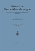Hilfsbuch für Betriebsberechnungen (eBook, PDF)