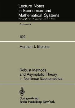 Robust Methods and Asymptotic Theory in Nonlinear Econometrics (eBook, PDF) - Bierens, H. J.