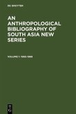 An Anthropological Bibliography of South Asia New Series Band 1 - 1965-1969 (eBook, PDF)