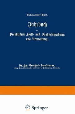 Cover Jahrbuch der Preußischen Forst- und Jagdgesetzgebung und Verwaltung (eBook, PDF)