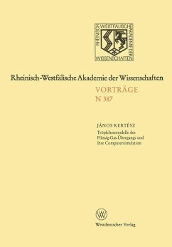 Cover Tröpfchenmodelle des Flüssig-Gas-Übergangs und ihre Computersimulation (eBook, PDF)