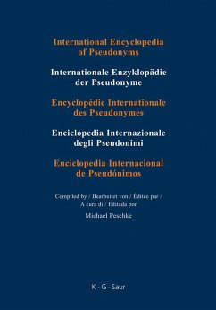 International Encyclopedia of Pseudonyms. Real Names Part I. Band 5 (eBook, PDF)