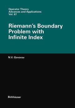 Riemann's Boundary Problem with Infinite Index (eBook, PDF) - Govorov, Nikolaj V.