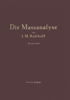 Die Theoretischen Grundlagen der Massanalyse (eBook, PDF) - Kolthoff, J. M.; Menzel, H.