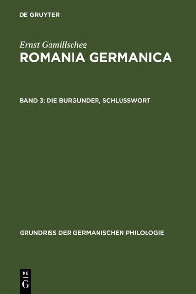 Die Burgunder, Schlußwort (eBook, PDF) Die Burgunder, Schlußwort (eBook, PDF)