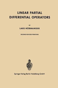 Linear Partial Differential Operators (eBook, PDF) - Hörmander, Lars