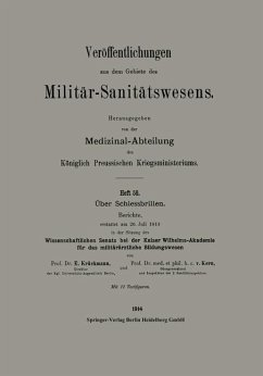 Über Schiessbrillen (eBook, PDF) - Krückmann, Emil; Kern, Berthold Von