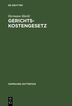 Gerichtskostengesetz (eBook, PDF) - Markl, Hermann