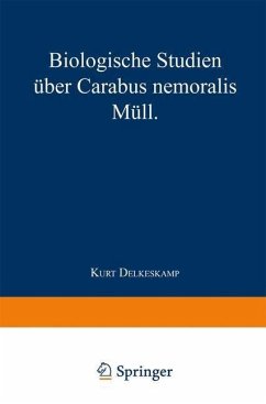 Cover Biologische Studien über Carabus nemoralis Müll (eBook, PDF)