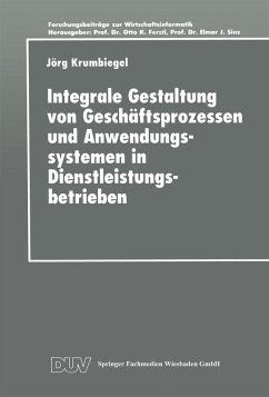 Cover Integrale Gestaltung von Geschäftsprozessen und Anwendungssystemen in Dienstleistungsbetrieben (eBook, PDF)