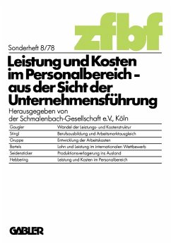 Leistung und Kosten im Personalbereich (eBook, PDF)