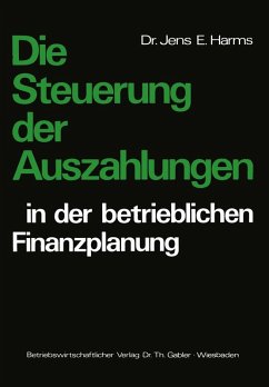 Cover Die Steuerung der Auszahlungen in der betrieblichen Finanzplanung (eBook, PDF)