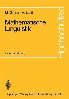 Mathematische Linguistik (eBook, PDF) - Gross, Maurice; Lentin, Andre