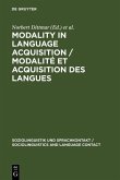 Modality in Language Acquisition / Modalité et acquisition des langues (eBook, PDF)