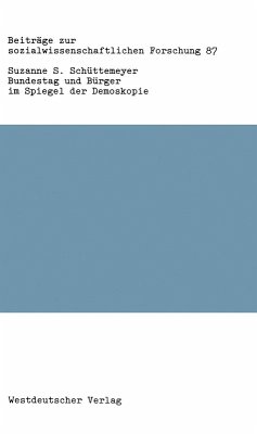 Bundestag und Bürger im Spiegel der Demoskopie (eBook, PDF) - Suzanne S., Schüttemeyer