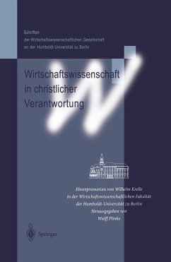 Cover Wirtschaftswissenschaft in christlicher Verantwortung (eBook, PDF)