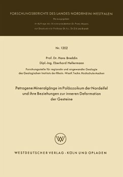 Petrogene Mineralgänge im Paläozoikum der Nordeifel und ihre Beziehungen zur inneren Deformation der Gesteine (eBook, PDF) - Breddin, Hans