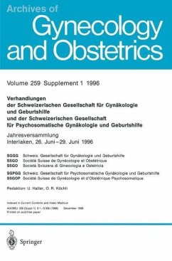 Cover Verhandlungen der Schweizerischen Gesellschaft für Gynäkologie und Geburtshilfe und der Schweizerischen Gesellschaft für Psychosomatische Gynäkologie und Geburtshilfe (eBook, PDF)