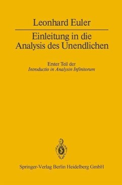 Einleitung in die Analysis des Unendlichen (eBook, PDF) - Euler, Leonhard