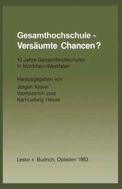 Gesamthochschule - Versäumte Chancen? (eBook, PDF) Cover Gesamthochschule - Versäumte Chancen? (eBook, PDF)