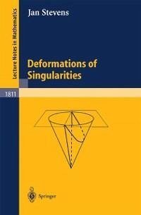 Deformations of Singularities (eBook, PDF) - Stevens, Jan
