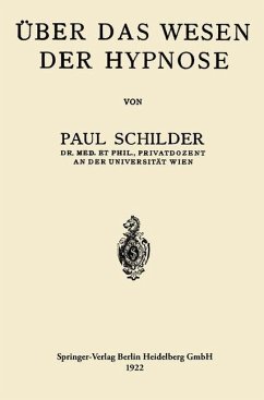 Über das Wesen der Hypnose (eBook, PDF) - Schilder, Paul
