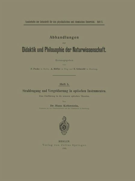 Strahlengang und Vergrößerung in optischen Instrumenten (eBook, PDF)