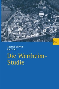 Die Wertheim-Studie (eBook, PDF) - Ellwein, Thomas; Zoll, Ralf