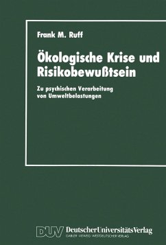 Ökologische Krise und Risikobewußtsein (eBook, PDF) - Ruff, Frank M.