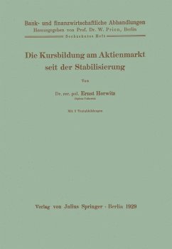 Die Kursbildung am Aktienmarkt seit der Stabilisierung (eBook, PDF) - Horwitz, Ernst